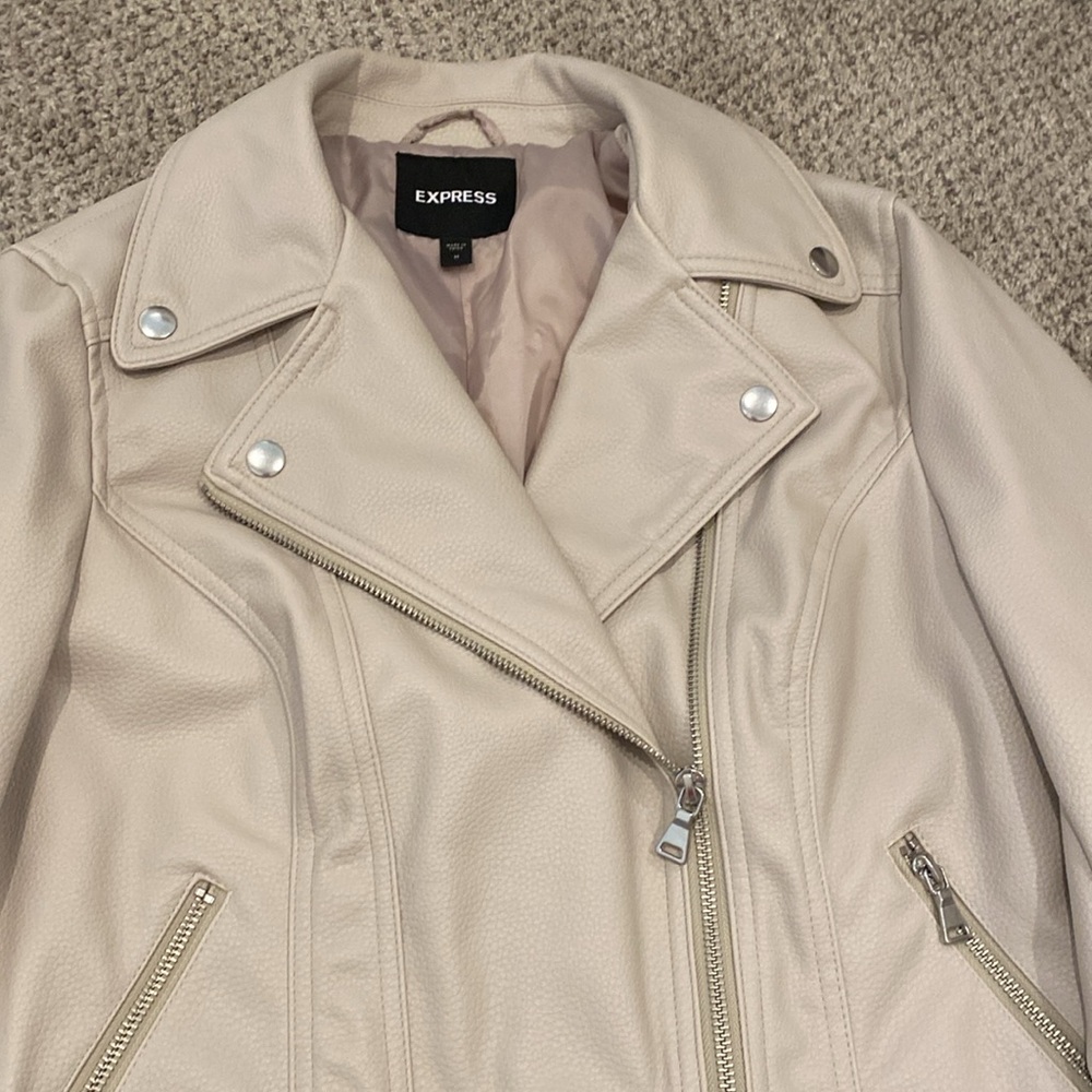NWOT EXPRESS Faux Leather Jacket, M - Picture 2 of 7
